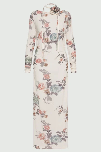 Abito longuette in jersey