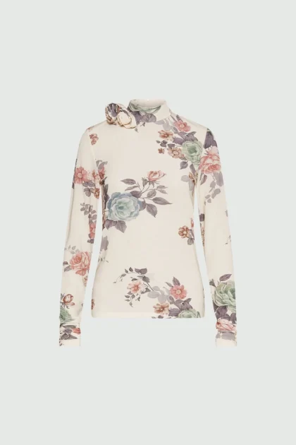 T-shirt in jersey stampato