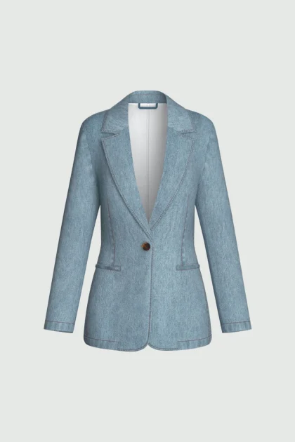 Blazer in denim - BLUE JEANS