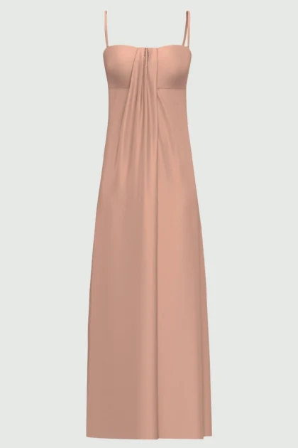 Abito a bustier in raso