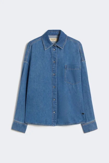 Camicia in denim di cotone