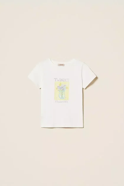 T-shirt regular con stampa