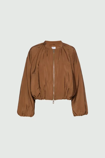 Bomber con coulisse sul fondo