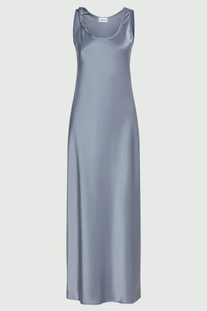 Abito con spalline in satin