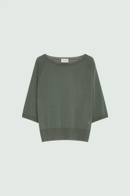 Maglia in viscosa aspetto tulle