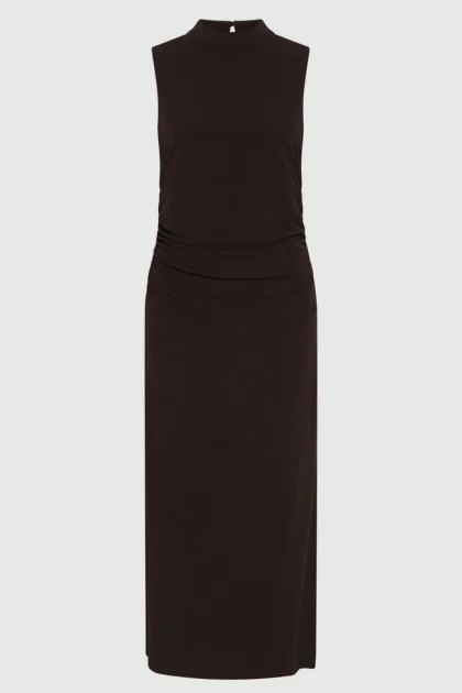 Abito smanicato in jersey - VIOLA SCURO