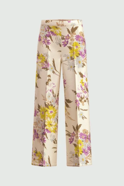 Pantalone in twill stampato