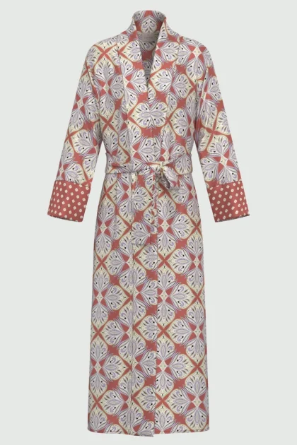 Kimono in twill stampato