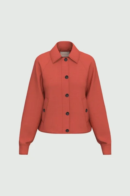 Giacchina in twill di misto lino