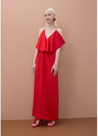 Abito con Volant Scollo a V